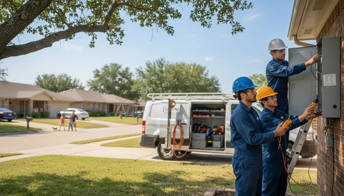 Certified electrician providing emergency electrical services in Bacliff, TX